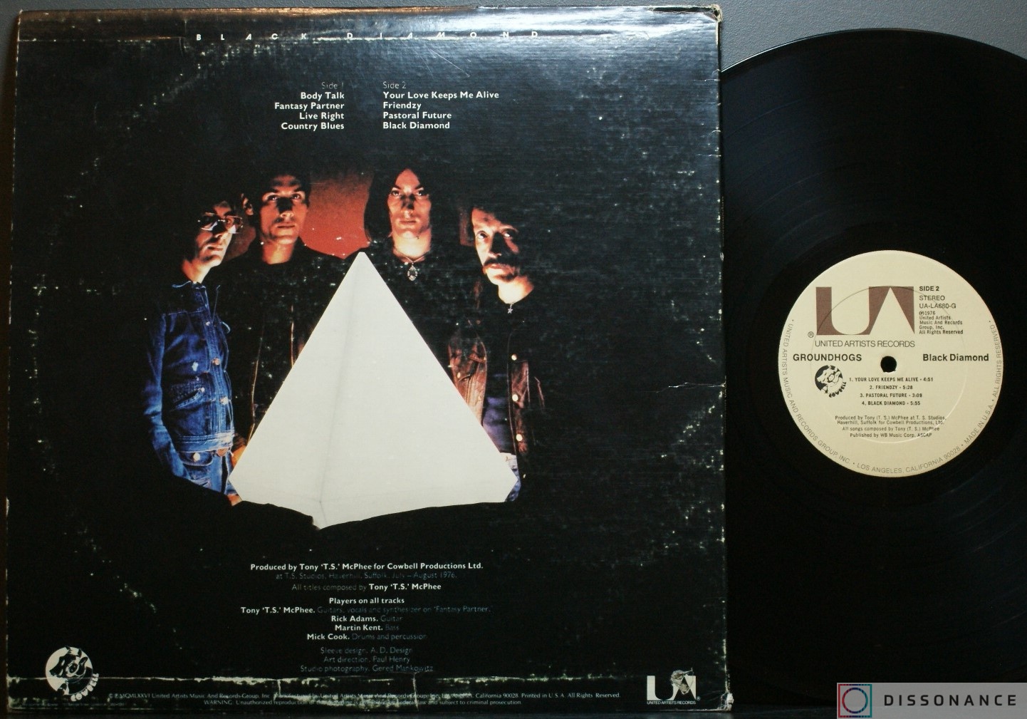 Виниловая пластинка Groundhogs - Black Diamond (1976) - фото 1
