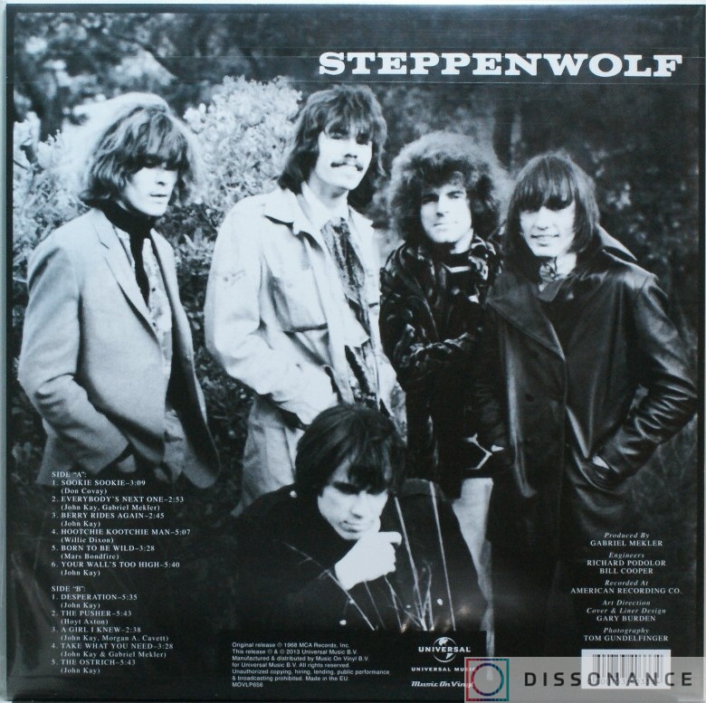 Виниловая пластинка Steppenwolf - Steppenwolf (1968) - фото 1