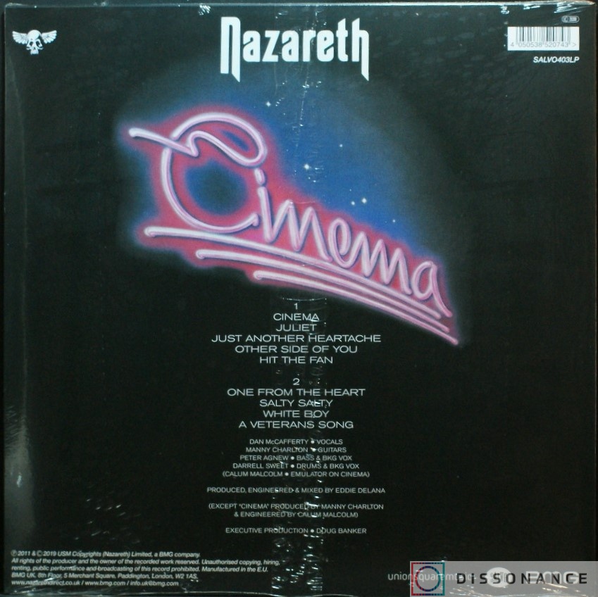 Виниловая пластинка Nazareth - Cinema (1986) - фото 1