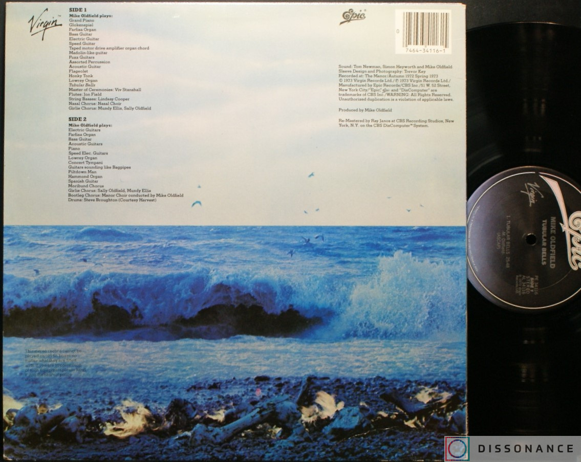 Виниловая пластинка Mike Oldfield - Tubular Bells (1973) - фото 1
