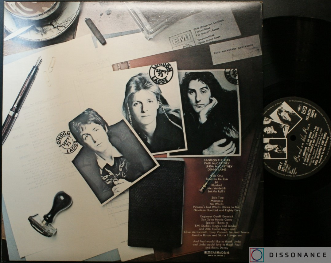Виниловая пластинка Paul McCartney - Band On The Run (1973) - фото 1