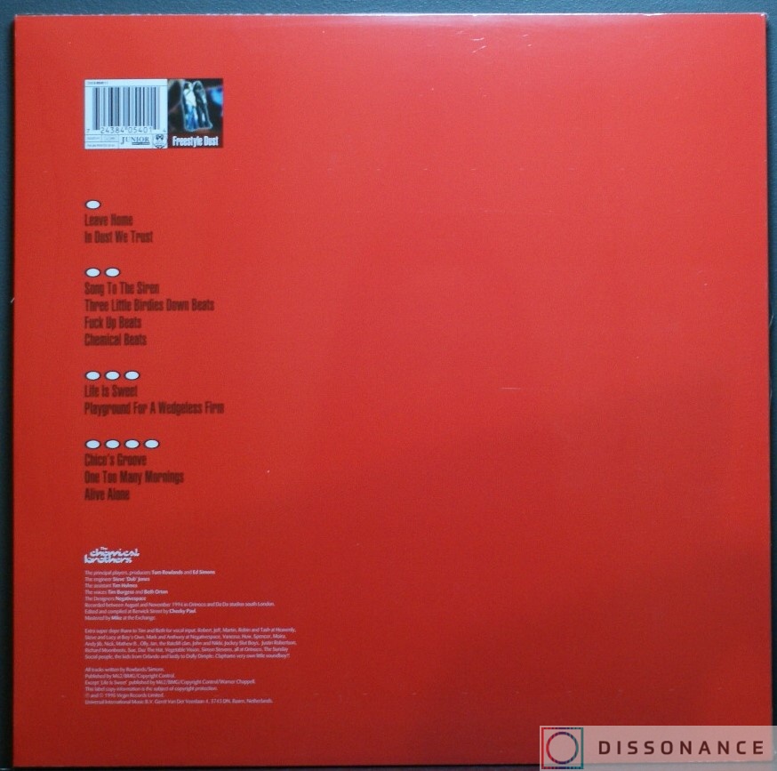 Виниловая пластинка Chemical Brothers - Exit Planet Dust (1995) - фото 1