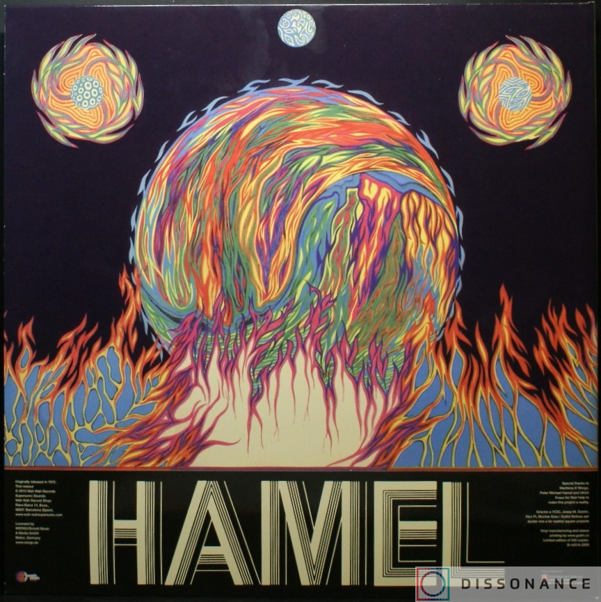 Виниловая пластинка Peter Michael Hamel - Hamel (1972) - фото 2
