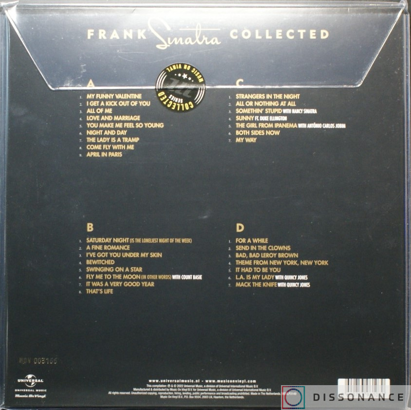 Виниловая пластинка Frank Sinatra - Frank Sinatra Collected (2022) - фото 1