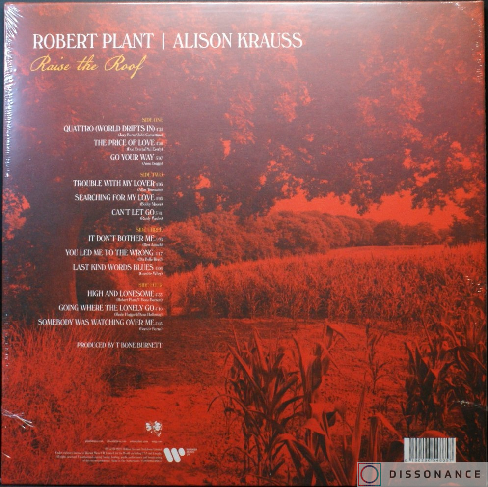 Виниловая пластинка Robert Plant - Raise The Roof With Alison Krauss (2021) - фото 1