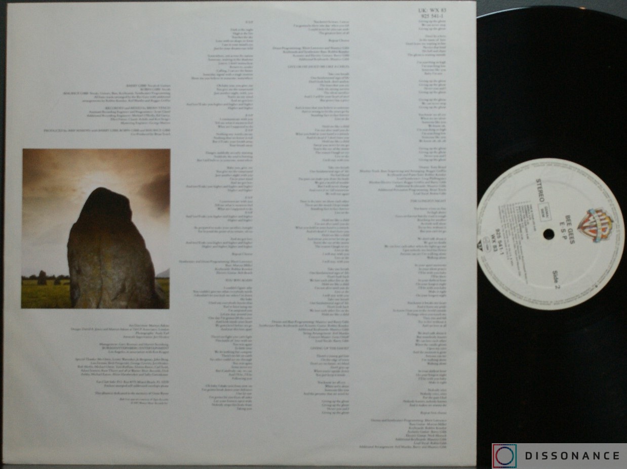 Виниловая пластинка Bee Gees - ESP (1987) - фото 2