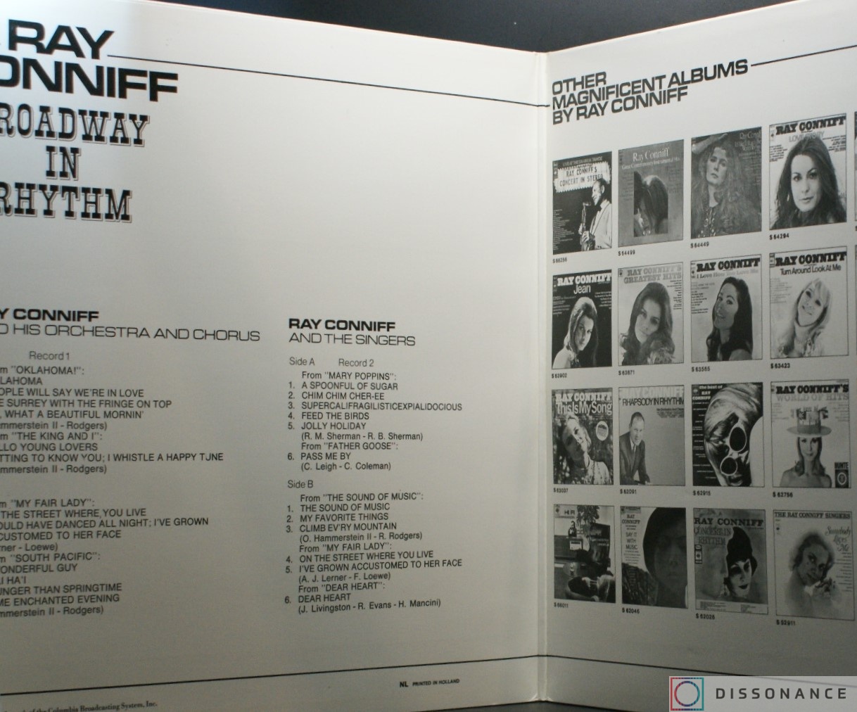 Виниловая пластинка Ray Conniff - Broadway In Rhythm (1972) - фото 1