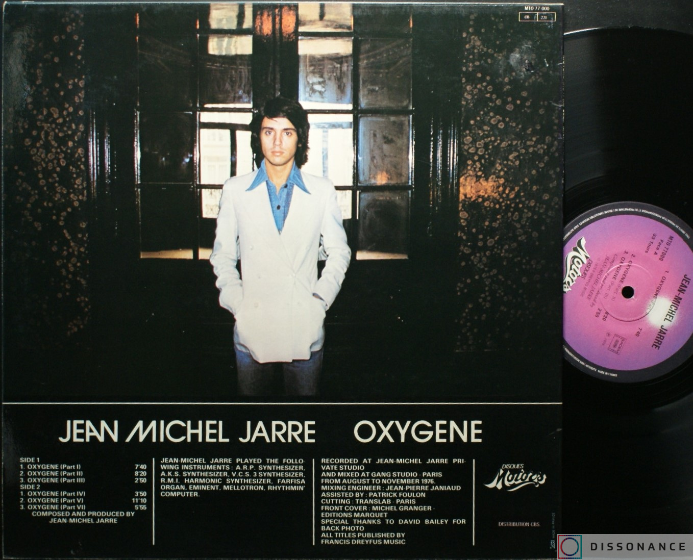 Виниловая пластинка Jean Michel Jarre - Oxygene (1976) - фото 1