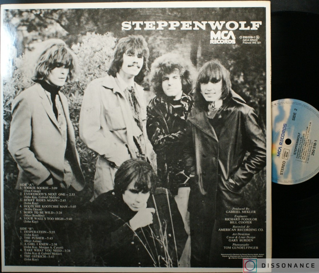 Виниловая пластинка Steppenwolf - Steppenwolf (1968) - фото 1