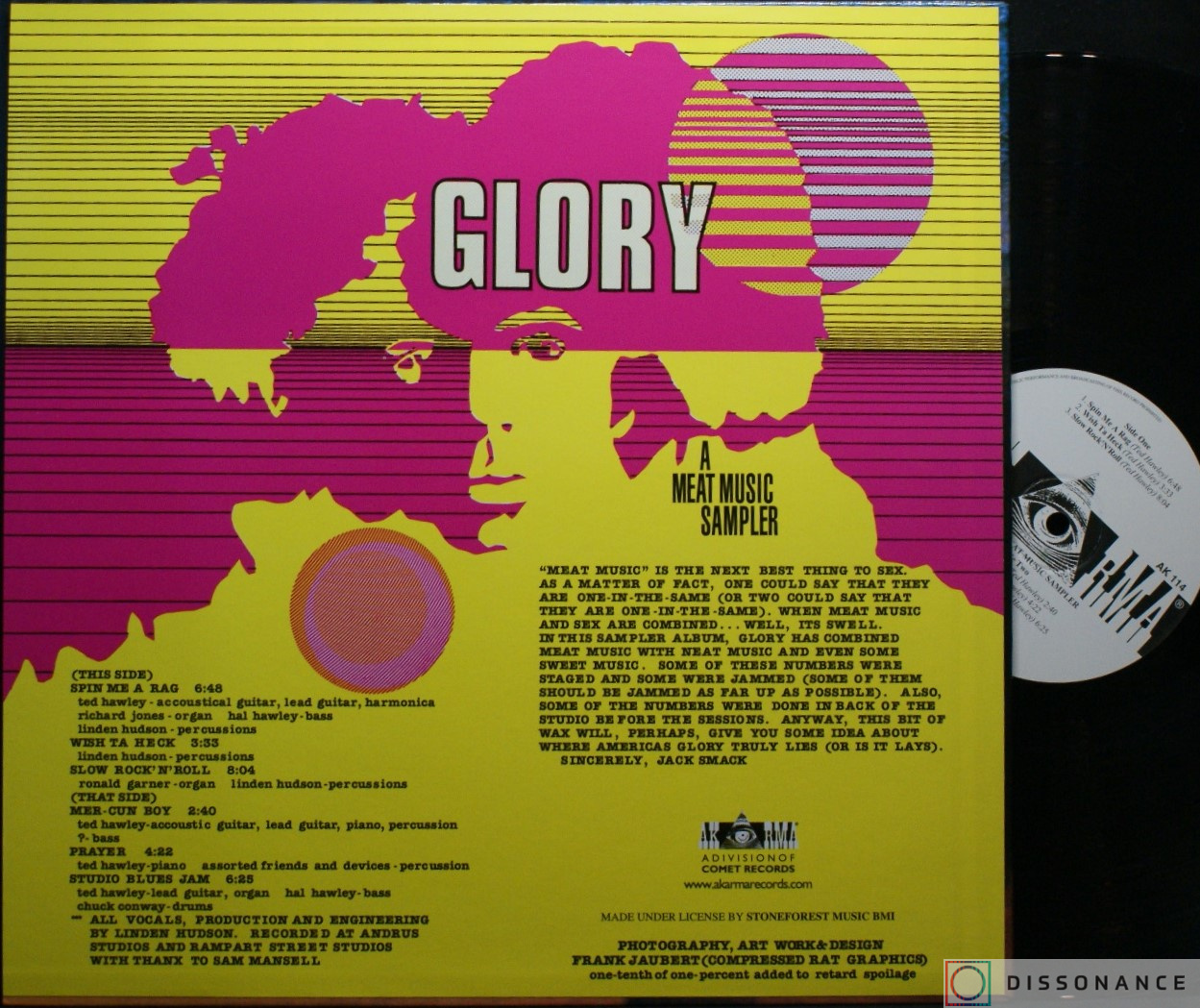 Виниловая пластинка Glory - Meat Music Sampler (1969) - фото 1