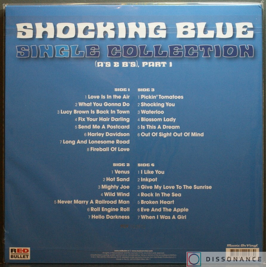 Виниловая пластинка Shocking Blue - Single Collection (A's & B's) Part 1 (1967) - фото 1