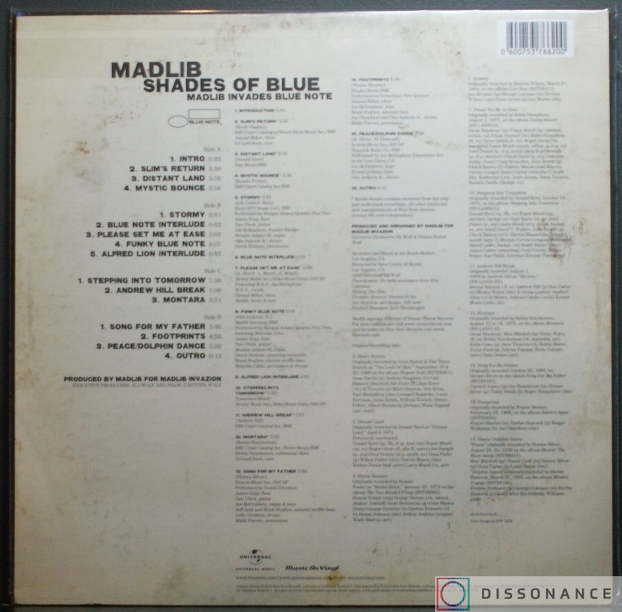 Виниловая пластинка Madlib - Shades Of Blue (2003) - фото 1