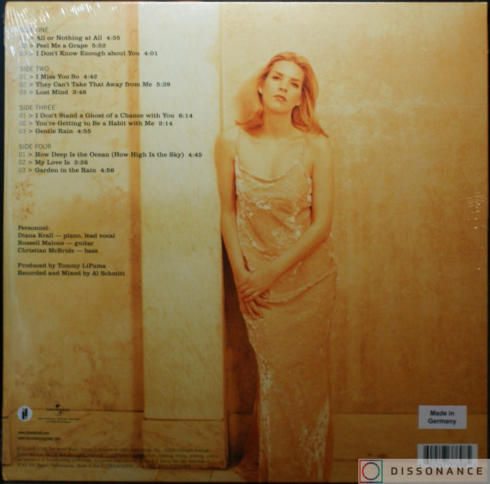 Виниловая пластинка Diana Krall - Love Scenes (1997) - фото 1