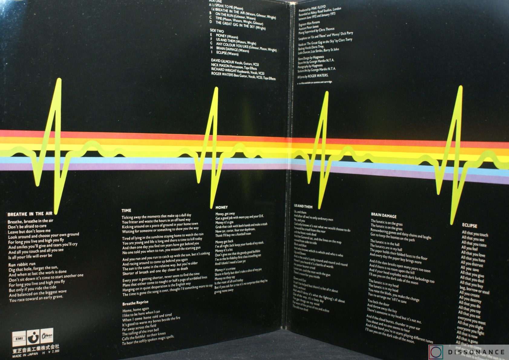 Виниловая пластинка Pink Floyd - Dark Side Of The Moon (1973) - фото 1