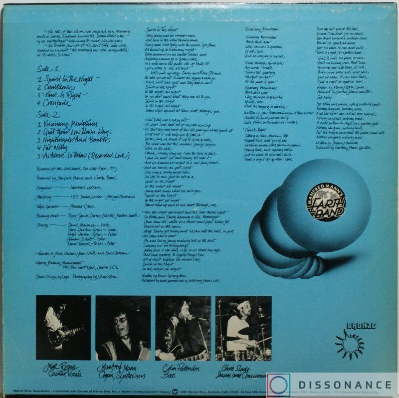 Виниловая пластинка Manfred Mann - Nightingales And Bombers (1975) - фото 1