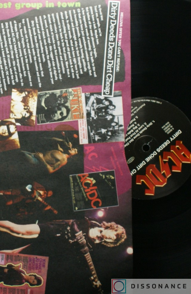 Виниловая пластинка Ac/Dc - Dirty Deeds Done Dirt Cheap (1976) - фото 2