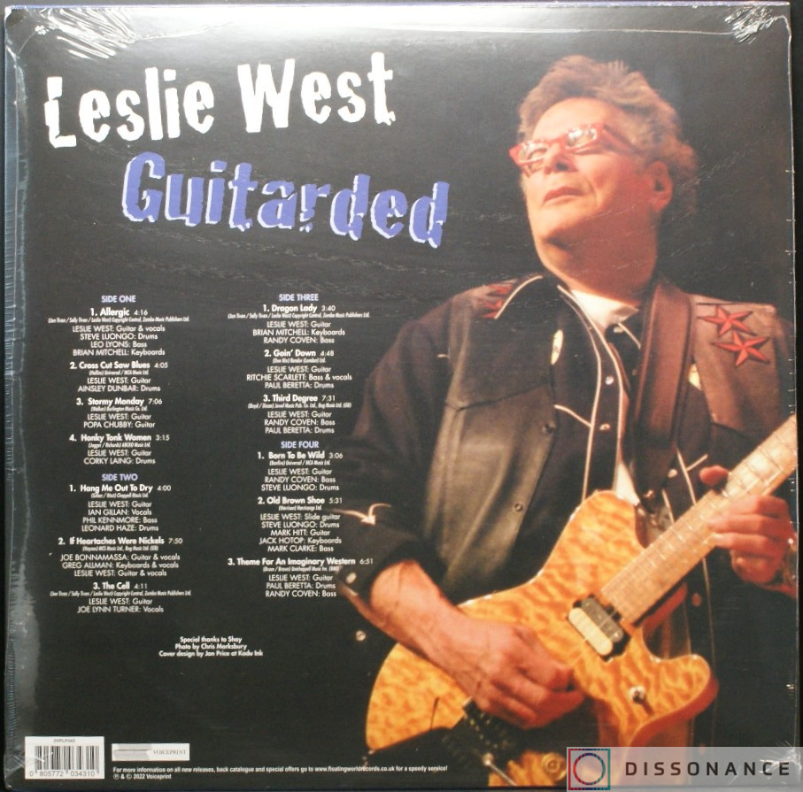 Виниловая пластинка Leslie West - Guitarded (2004) - фото 1