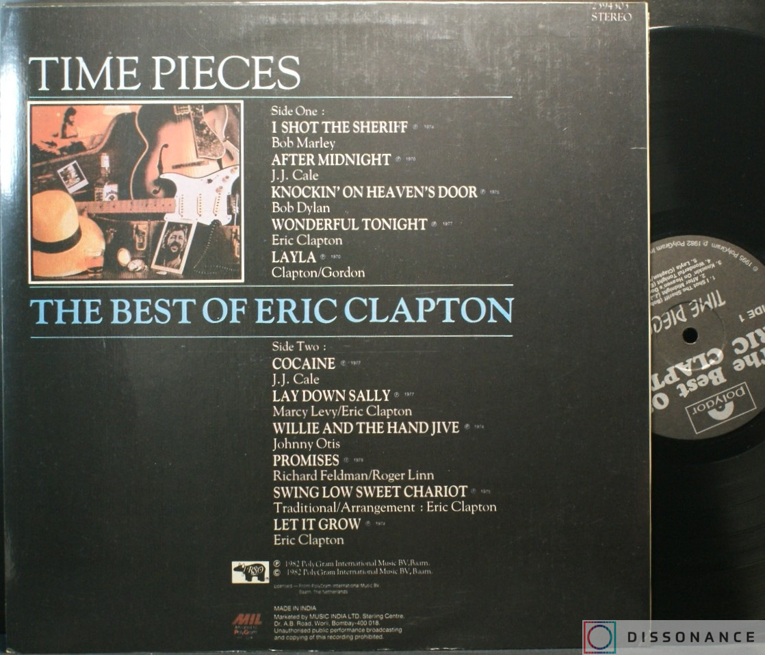 Виниловая пластинка Eric Clapton - Time Pieces (1982) - фото 1
