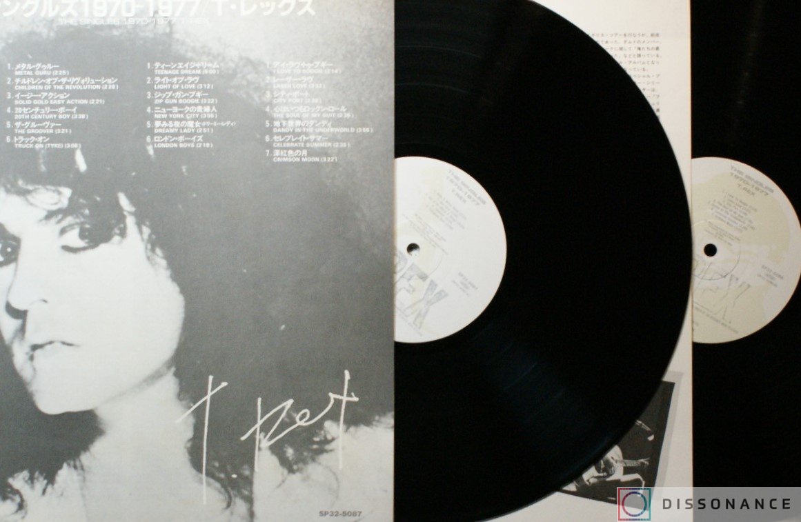 Виниловая пластинка T Rex - Singles 1970-1977 (1983) - фото 3