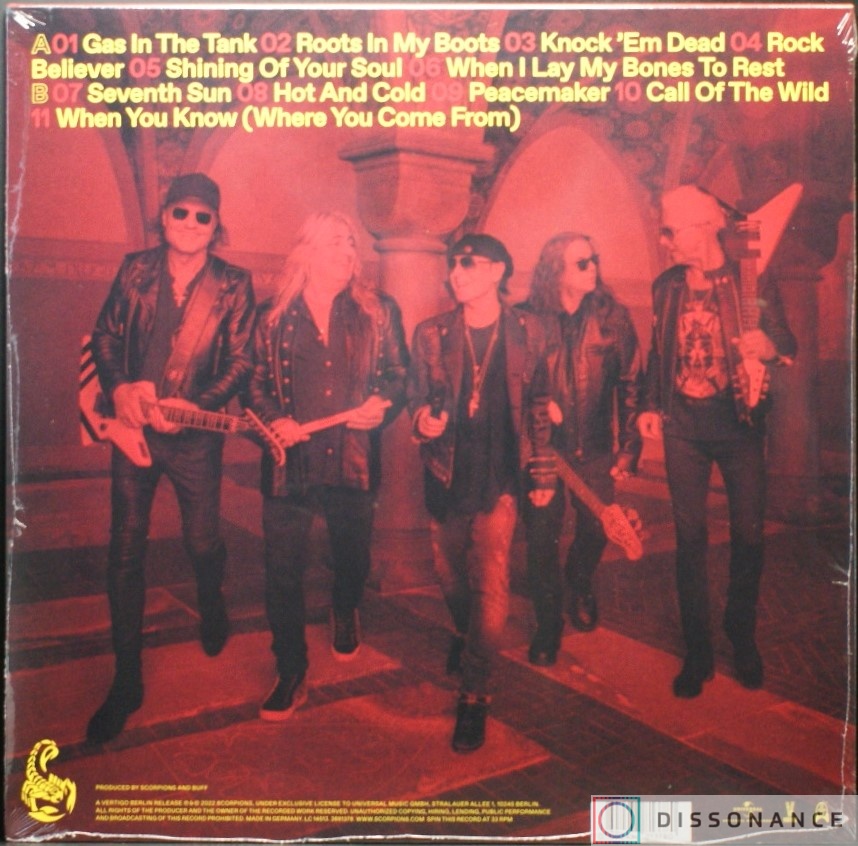 Виниловая пластинка Scorpions - Rock Believer (2022) - фото 1