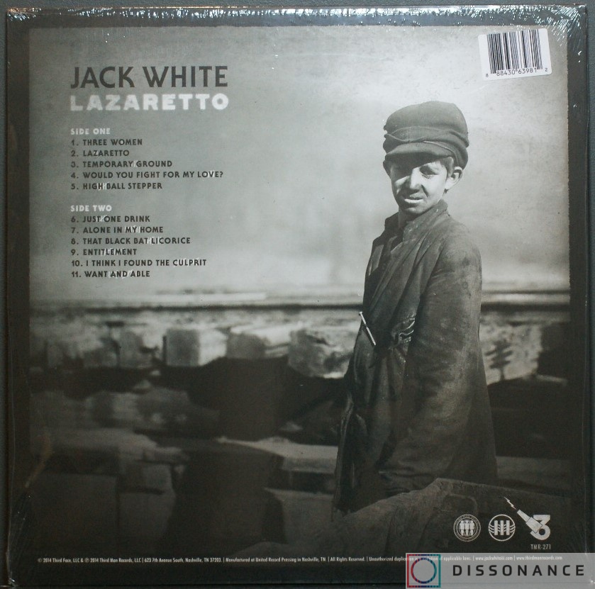 Виниловая пластинка Jack White - Lazaretto (2014) - фото 1
