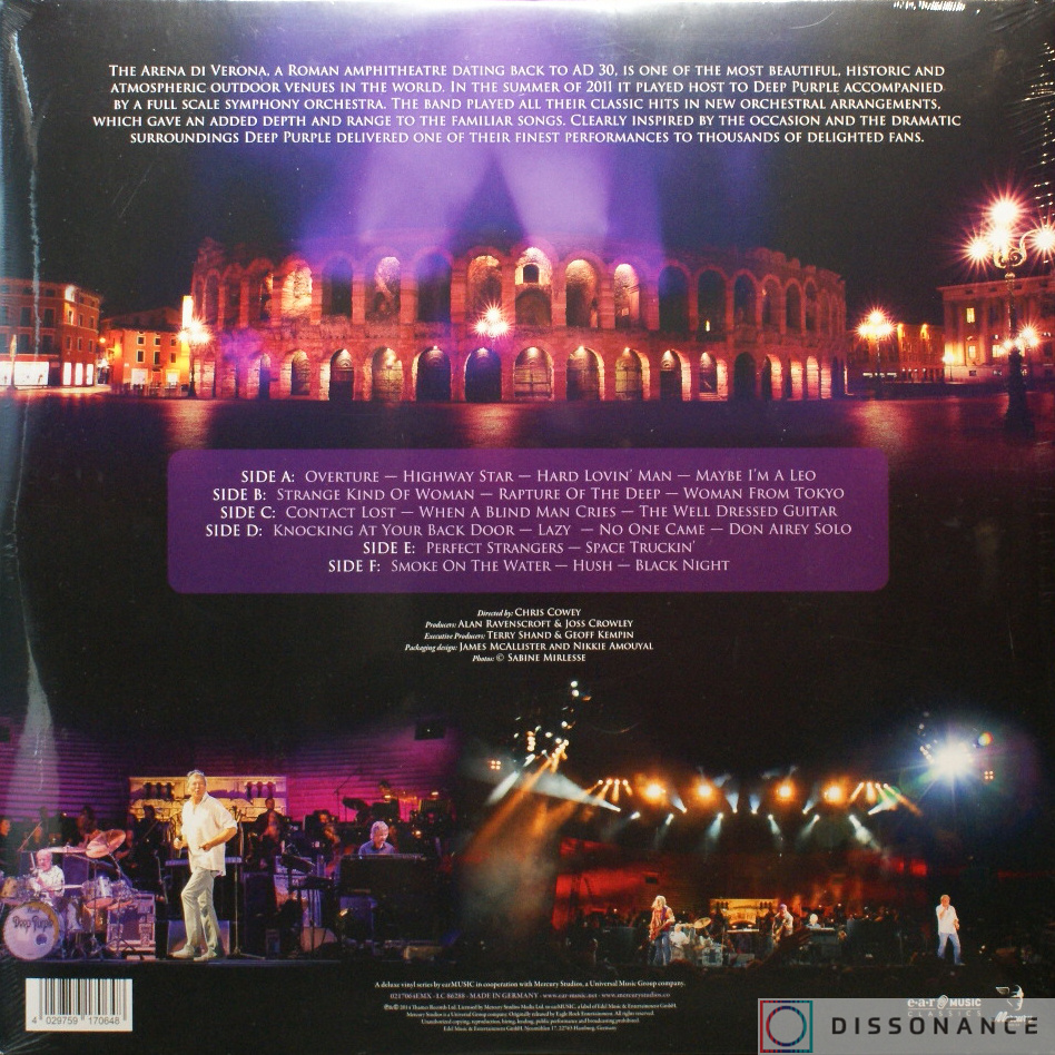 Виниловая пластинка Deep Purple - Live In Verona (2014) - фото 1