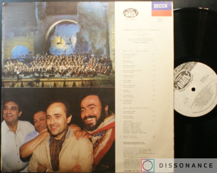 Виниловая пластинка Carreras Domingo Pavarotti - In Concert (1990) - фото 1