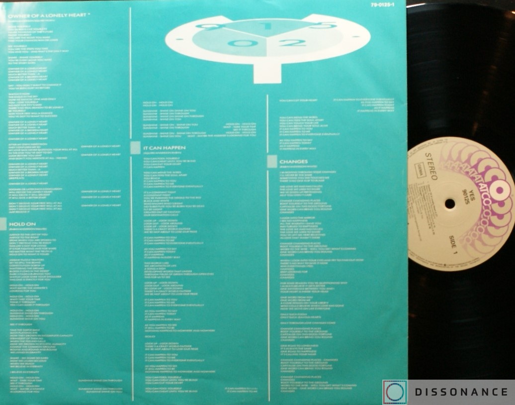 Виниловая пластинка Yes - 90125 (1983) - фото 2