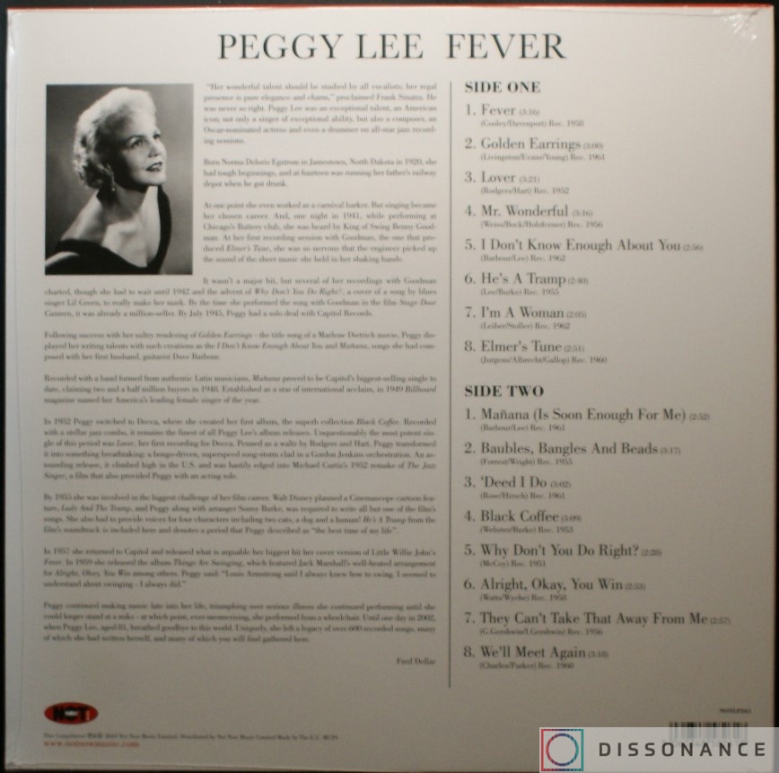 Виниловая пластинка Peggy Lee - Fever (1969) - фото 1
