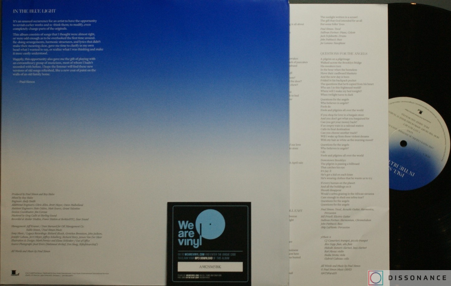 Виниловая пластинка Paul Simon - In The Blue Light (2018) - фото 2