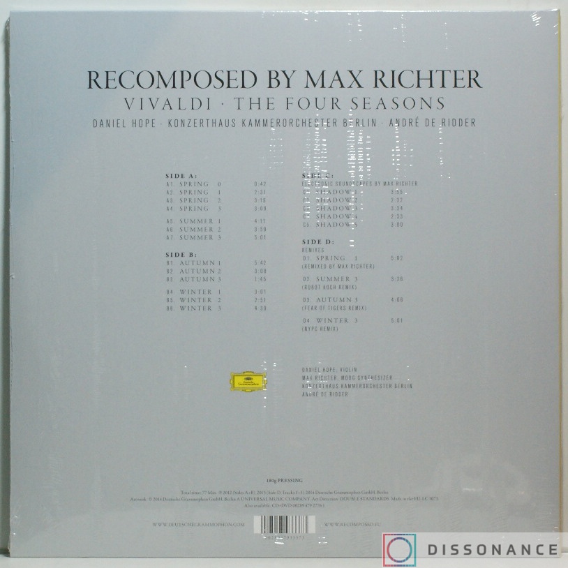 Виниловая пластинка Max Richter - Recomposed By Max Richter: Vivaldi The Four Seasons (2012) - фото 1