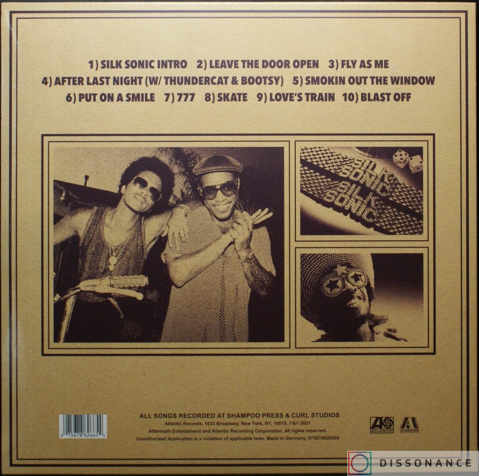 Виниловая пластинка Anderson Paak With Bruno Mars - Silk Sonic (2023) - фото 1