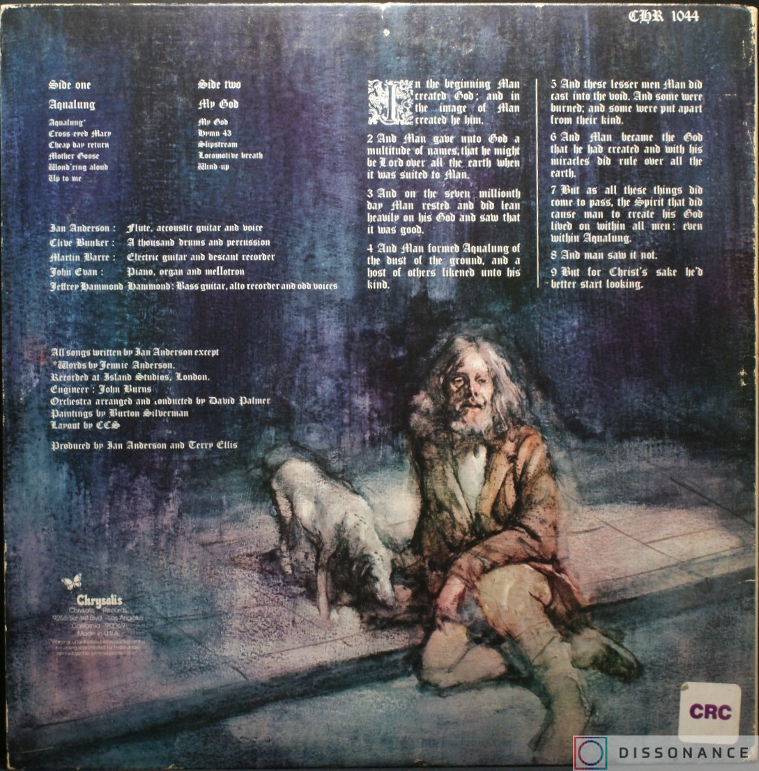 Виниловая пластинка Jethro Tull - Aqualung (1971) - фото 2