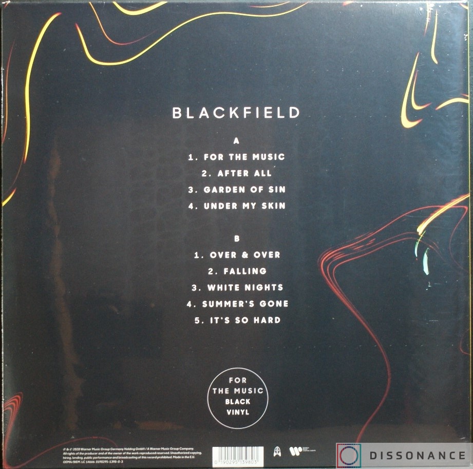 Виниловая пластинка Blackfield - For The Music (2020) - фото 1