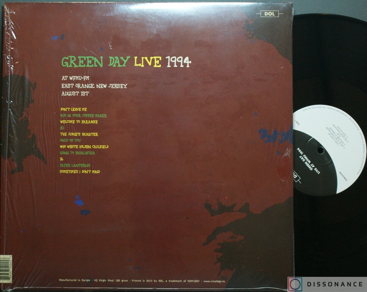 Виниловая пластинка Green Day - Live 1994 (1994) - фото 1