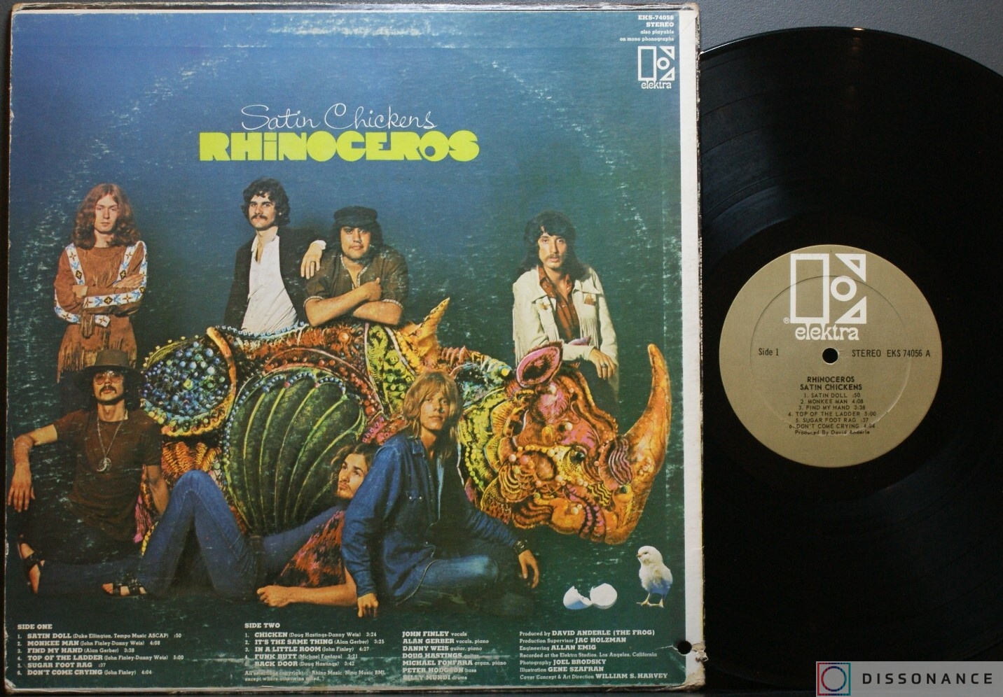 Виниловая пластинка Rhinoceros - Satin Chickens (1969) - фото 1