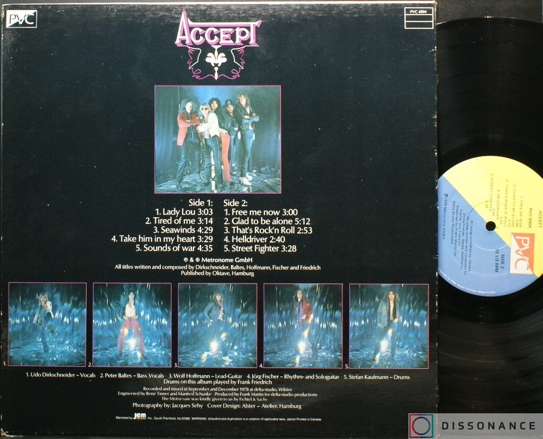 Виниловая пластинка Accept - Accept (1979) - фото 1