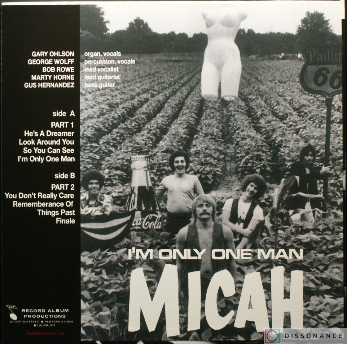 Виниловая пластинка Micah - I Am Only The Man (1971) - фото 1