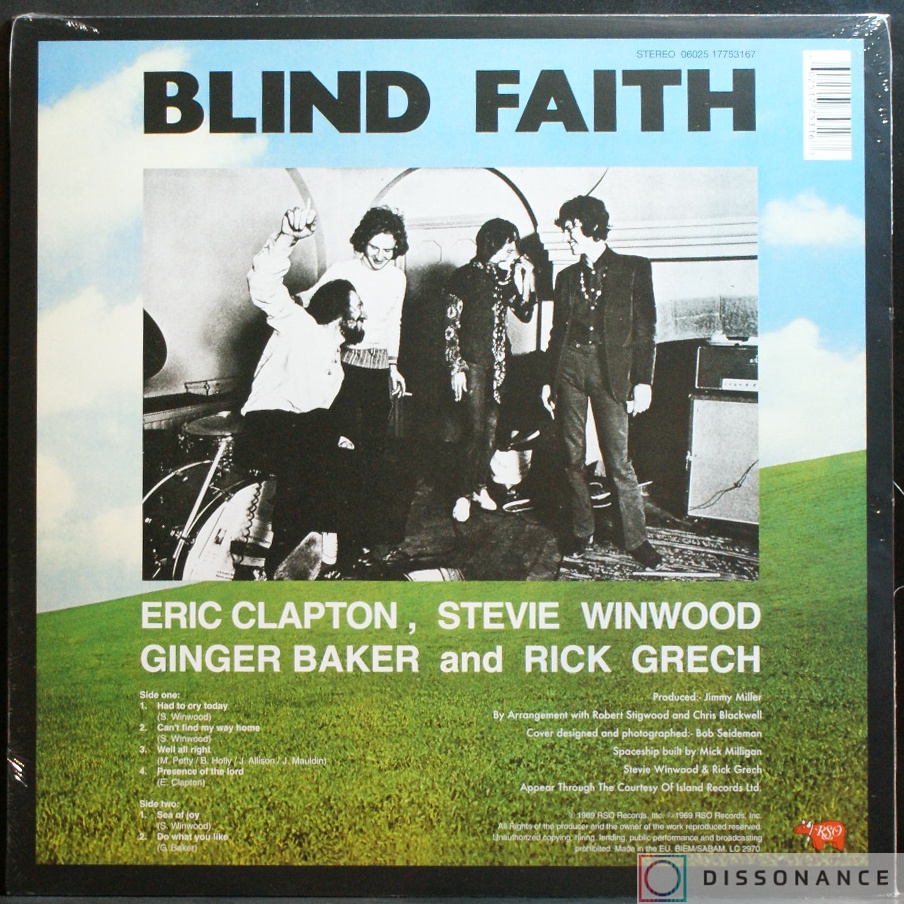 Виниловая пластинка Blind Faith - Blind Faith (1969) - фото 1