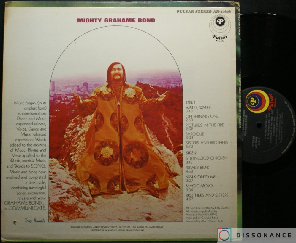 Виниловая пластинка Graham Bond - Mighty Grahame Bond (1969) - фото 1