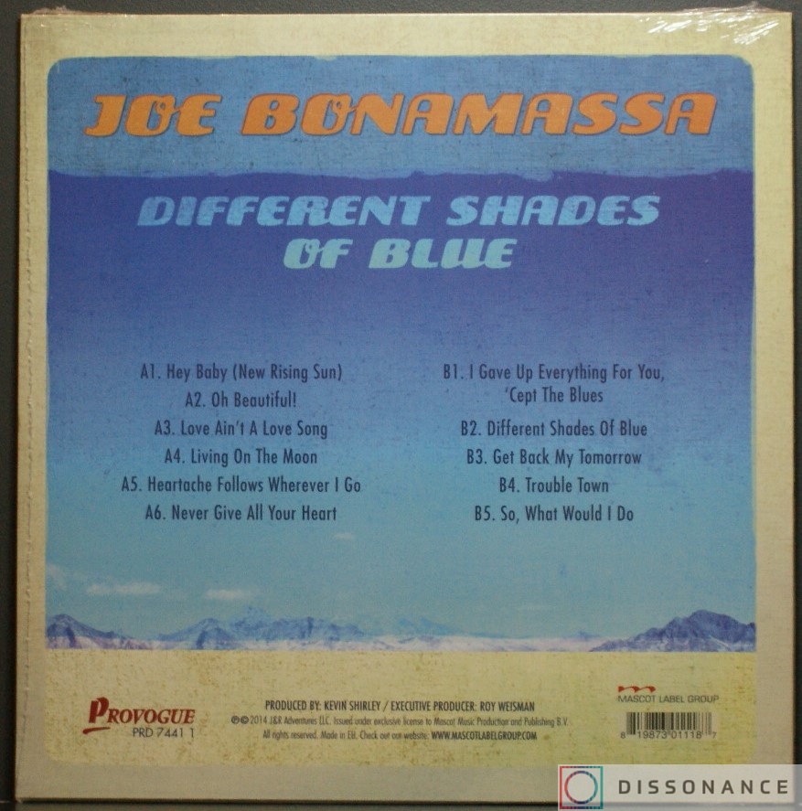 Виниловая пластинка Joe Bonamassa - Different Shades Of Blue (2014) - фото 1