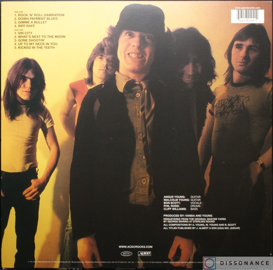 Виниловая пластинка Ac/Dc - Powerage (1978) - фото 1