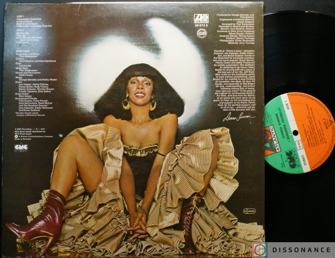 Виниловая пластинка Donna Summer - I Remember Yesterday (1977) - фото 1