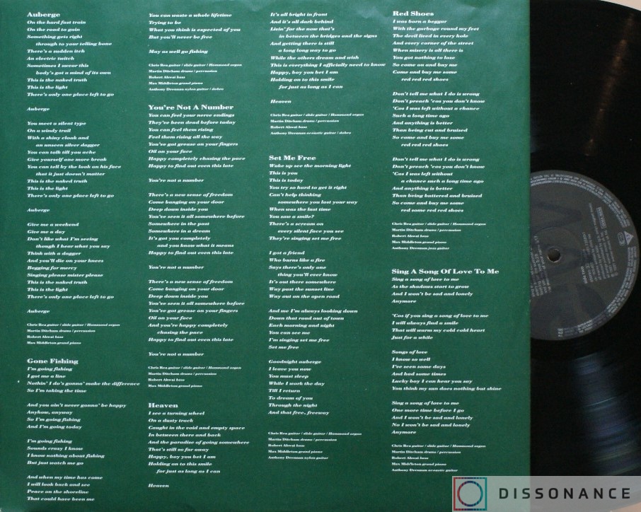 Виниловая пластинка Chris Rea - Auberge (1991) - фото 2