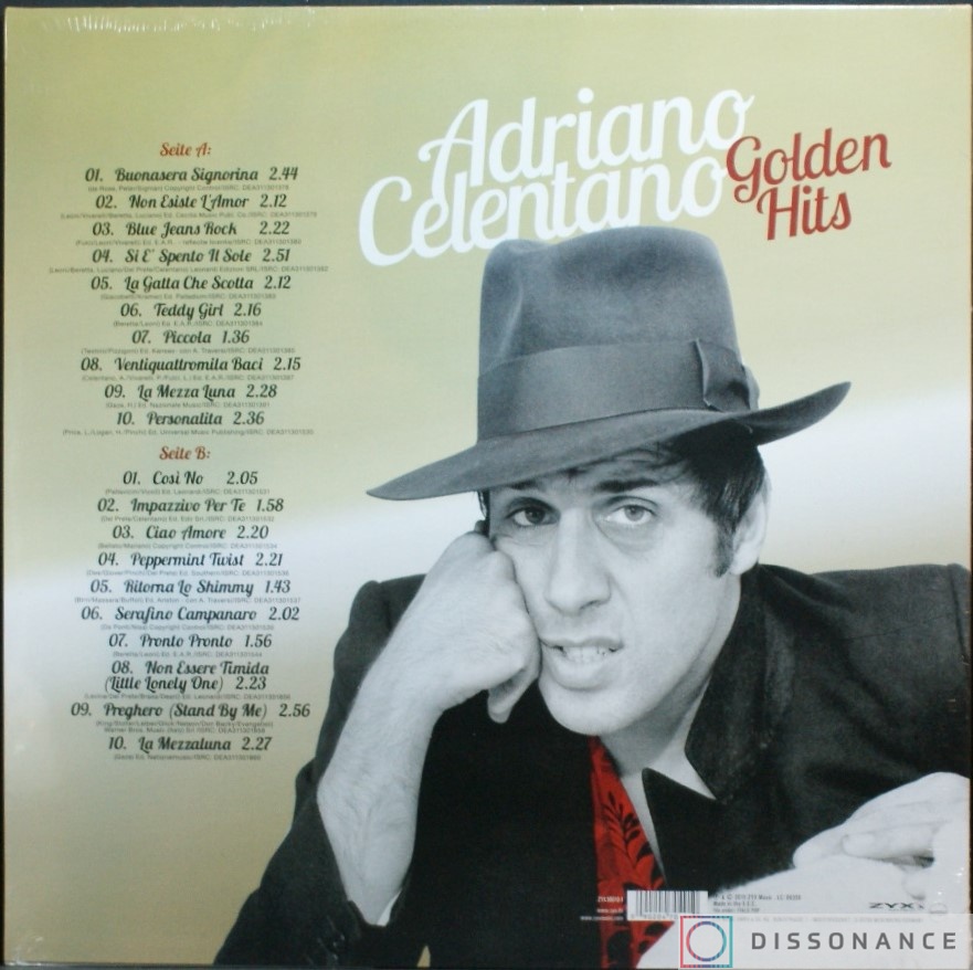 Виниловая пластинка Adriano Celentano - Adriano Celentano Golden Hits (2015) - фото 1