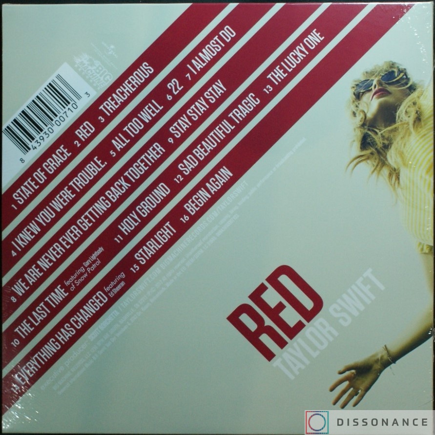 Виниловая пластинка Taylor Swift - Red (2012) - фото 1