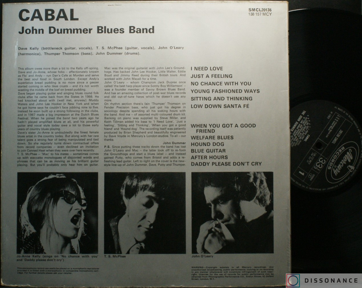 Виниловая пластинка John Dummer Blues Band - Cabal (1969) - фото 1
