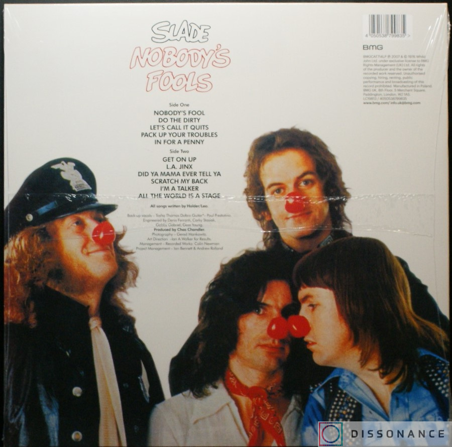 Виниловая пластинка Slade - Nobodys Fools (1976) - фото 1