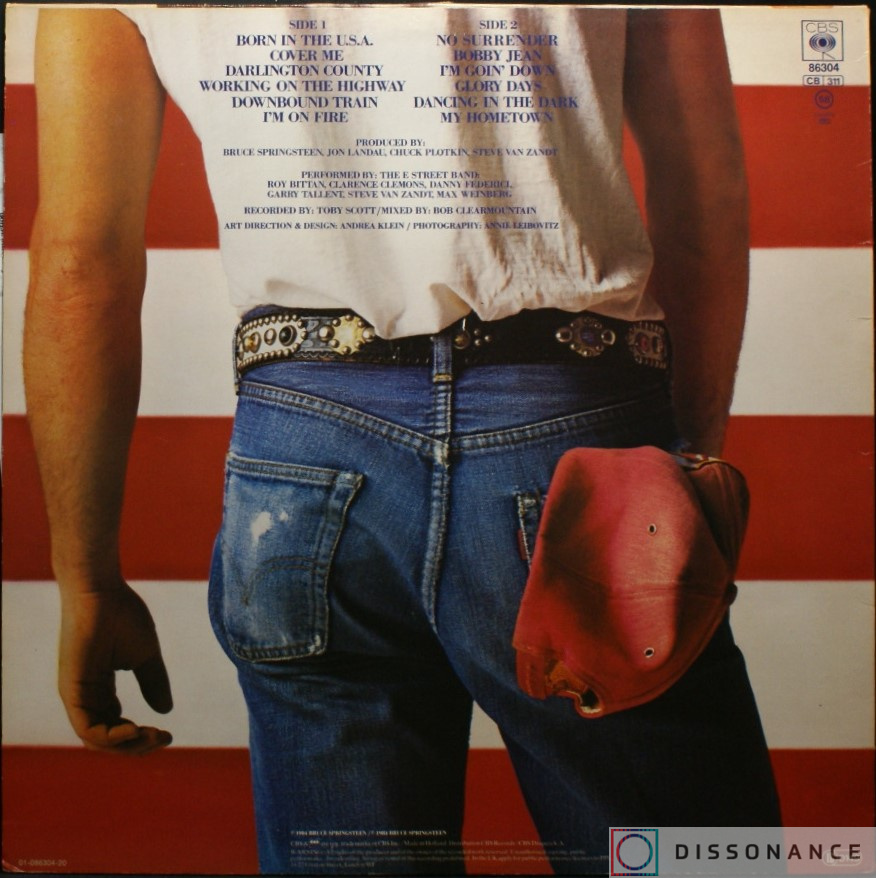 Виниловая пластинка Bruce Springsteen - Born In The Usa (1984) - фото 1