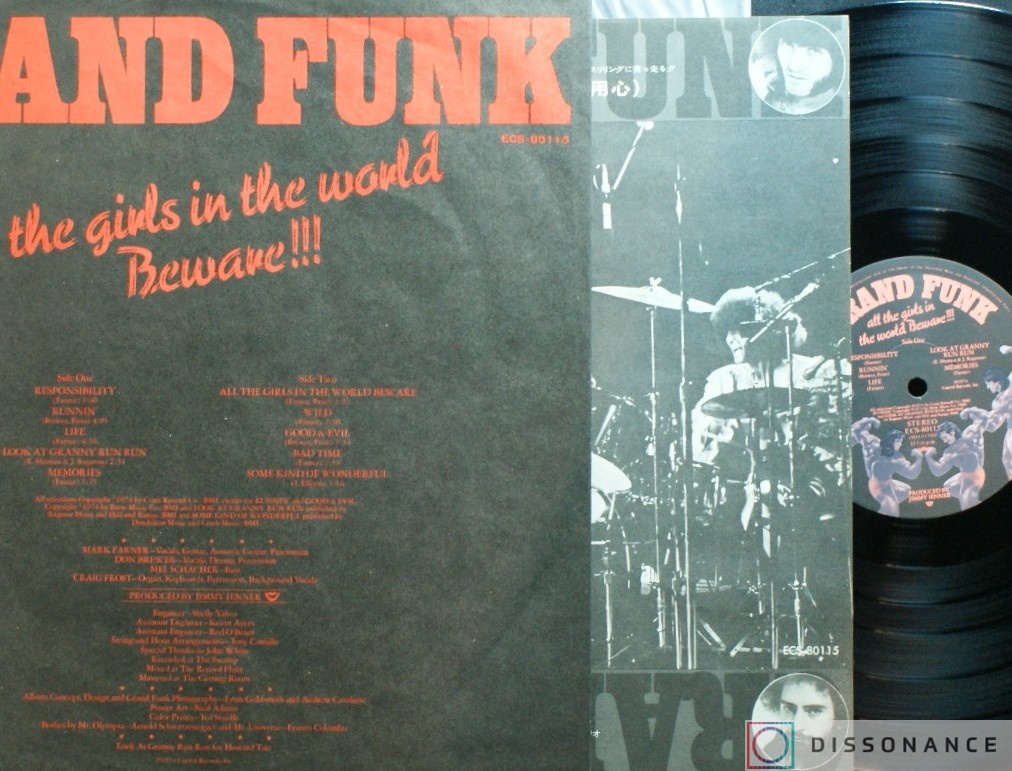 Виниловая пластинка Grand Funk Railroad - All The Girls In The World Beware (1974) - фото 2